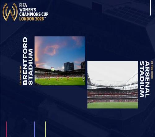 官方:FIFA女冠杯决赛阶段将于1月底在枪手与小蜜蜂主场举行