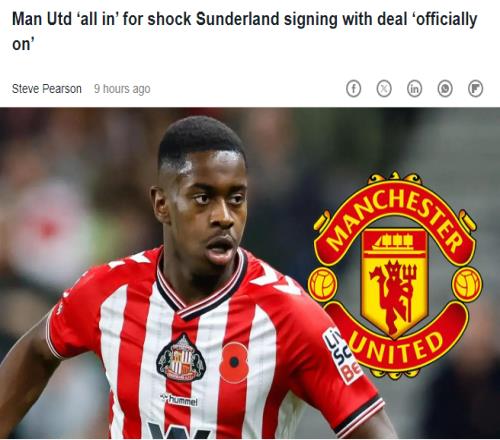 比巴莱巴好用!曼联相中20岁英超兽腰德转身价仅2500万