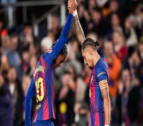 巴萨2025年西甲已打入100球,比第二名的皇马多了31球