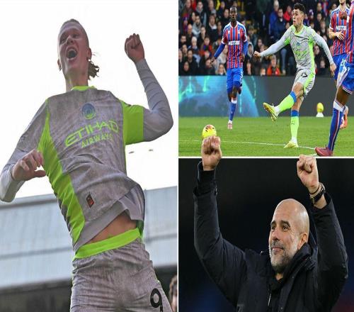 封神!哈蘭德36球統治足壇,曼城30橫掃水晶宮,距阿森納僅2分