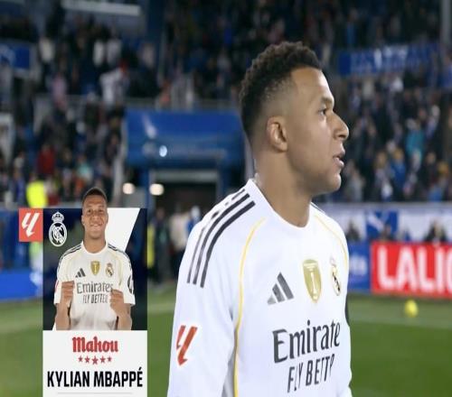 首開記錄,姆巴佩當選阿拉維斯vs皇馬全場最佳球員