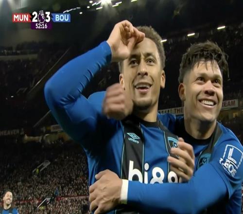 有心得,伯恩茅斯连续三个赛季英超客战曼联都打入至少3球