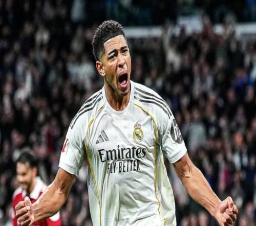 贝林厄姆2025年为皇马打进13球,队内仅次于姆巴佩