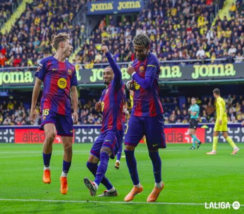 西甲：巴薩20十人黃潛豪取8連勝拉菲尼亞破門(mén)亞馬爾造紅+進(jìn)球