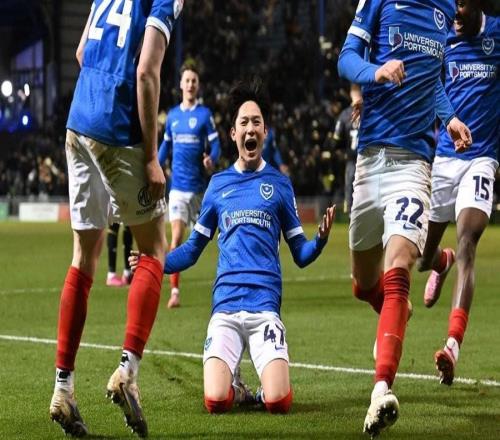 读秒绝杀，梁民革补时第8分钟破门帮助朴茨茅斯拿下三分