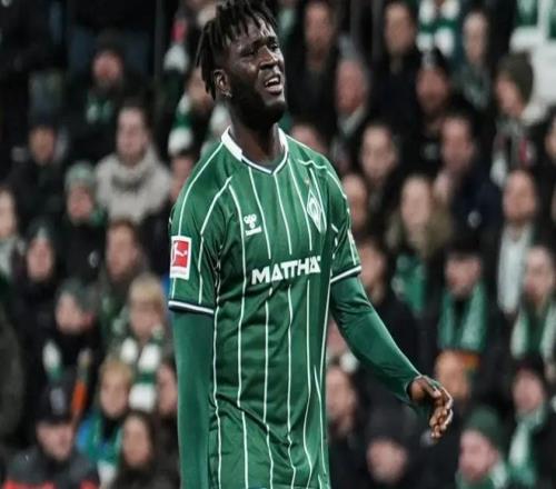 官方:不莱梅前锋博尼费斯将接受膝关节手术,赛季报销