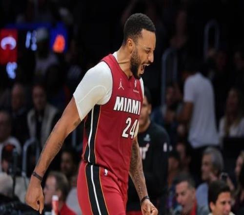 NBA常规赛：凯尔特人险胜热火迎五连胜布朗29分力挽狂澜