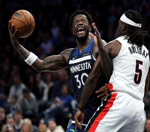 完胜！兰德尔41+7，霍勒迪23+5+5，杨瀚森扣篮得分，西部第五易主