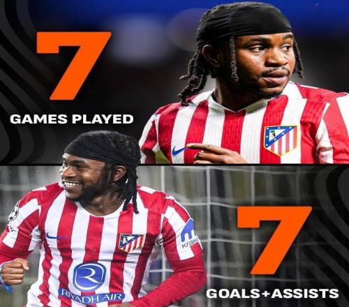 7场造7球!3500万欧元买来边路最强爆点,马竞冬窗捡漏非洲先生