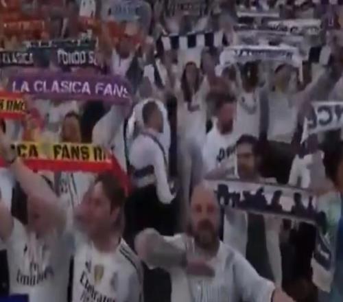 一名皇马球迷在看台上行纳粹礼,被当场驱逐并开除会籍