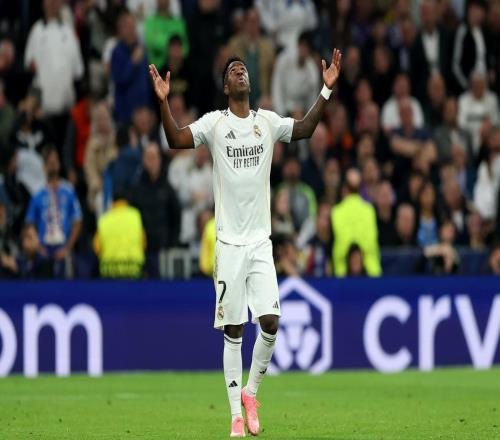 维尼修斯连续5场比赛进球,追平皇马生涯最长进球纪录