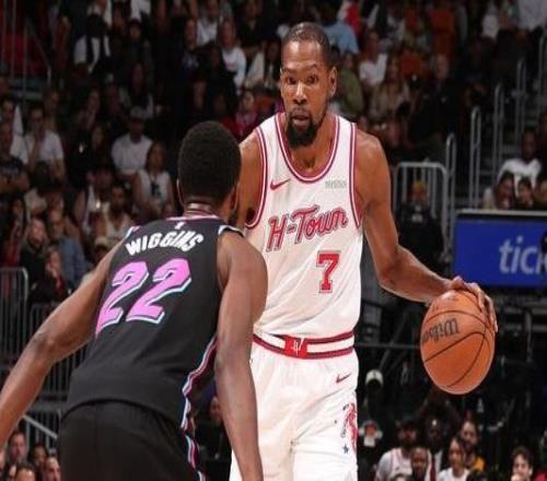 阿德巴约24+11杜兰特32+5+8热火终结火箭3连胜