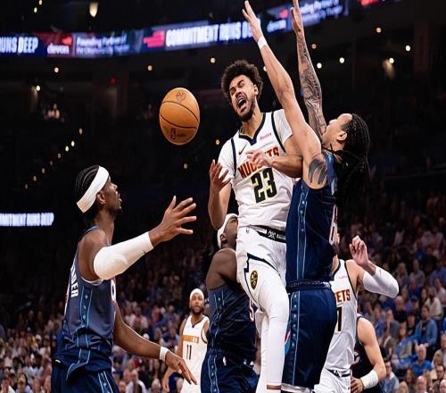 面对雷霆打出了灾难级表现,掘金锋线大将难道是打不了硬仗