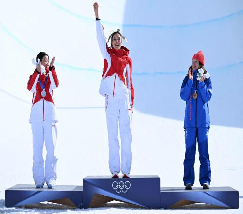 中国队包揽冬奥会女子U池冠亚军