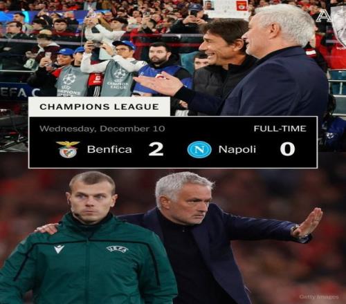 那不勒斯欧冠又输,魔力鸟驳斥孔蒂