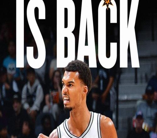 9分钟11犯又如何!文班亚马复出,马刺终结雷霆!年轻球队的对决