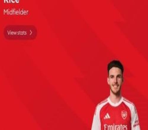 攻防俱佳,赖斯当选埃弗顿vs阿森纳全场最佳球员