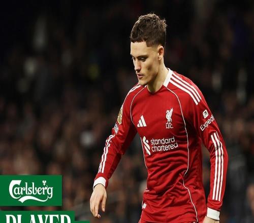 送出首次英超助攻,维尔茨当选与热刺一役利物浦队内最佳球员