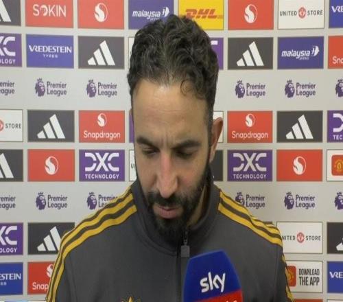 阿莫林:我经历过很多场表现好却没赢的比赛,今天正好相反