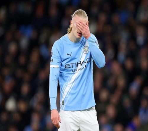 25歲哈蘭德快哭了4失絕殺+離譜吐餅讓瓜帥仰天抱頭近4輪進1點球