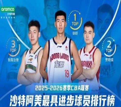 CBA联赛前九轮最具进步球员:徐昕场均11.3分7篮板2.3盖帽当选