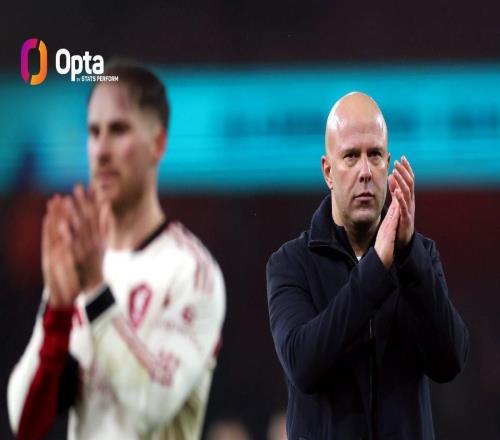 1胜3平,斯洛特是唯一前4次对阵阿尔特塔保持不败的主帅