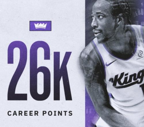 耗时17年,德罗赞解锁26000分!科比15年,杜兰特16年,詹库呢