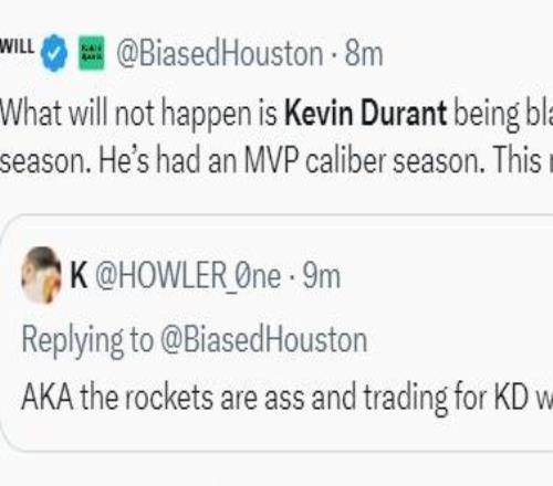 火箭跌第7队记称非KD之过!火蜜称肢体语言很沮丧休媒:精神疲惫