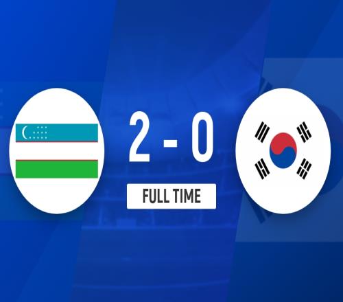 烏茲別克斯坦U23隊輕松送韓國U23隊回家了韓國U23隊淪為第二拿到出線資格_U23亞洲杯直播