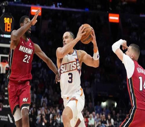 熱火3人20+險勝太陽：狄龍15T聯(lián)盟第一鮑威爾27分布克24+9+9