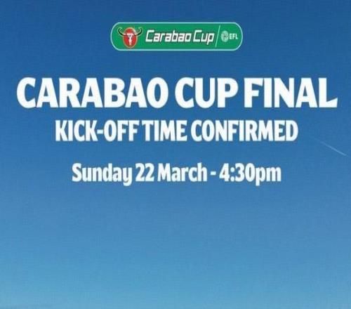 英聯(lián)杯官方公布決賽時間：北京時間3月23日0030