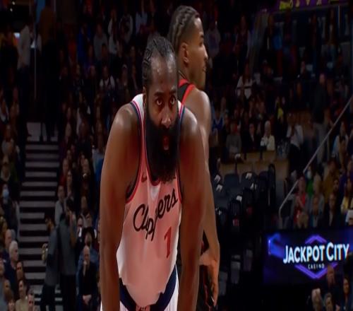 末節(jié)+加時(shí)豪取16分！單核哈登31+10加時(shí)拿下東部第4快船14戰(zhàn)12勝