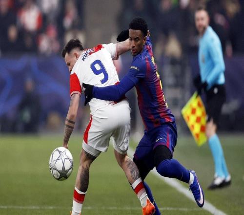 布拉格斯拉维亚对阵巴萨半场2球,与前6轮欧冠进球数持平