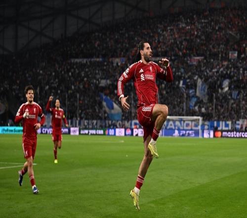 索博連續5場歐冠參與進球,成利物浦隊史第三人