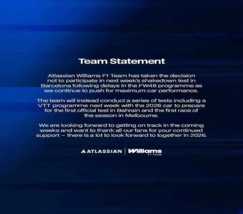 半岛体育- 半岛体育官方网站- APP下载威廉姆斯车队放弃巴塞罗那季前测试