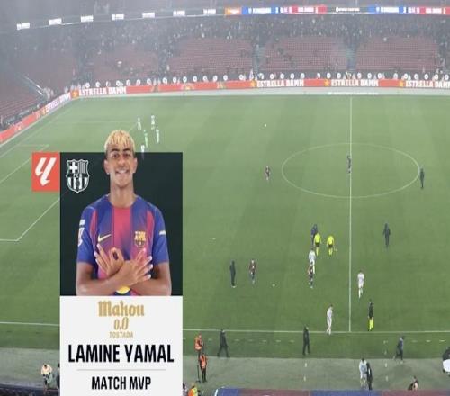 側鉤破門，亞馬爾當選巴薩vs奧維耶多全場最佳球員