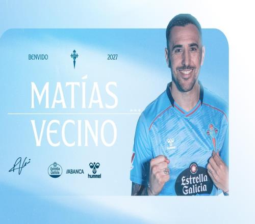 官方：塞尔塔签下拉齐奥34岁中场贝西诺，签约至2027年6月