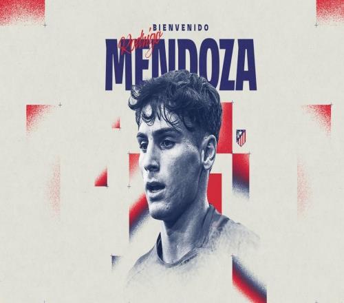 官方：马竞签埃尔切中场罗德里戈门多萨据悉转会费1600万欧