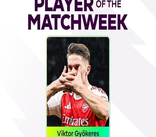 北伦敦德比梅开二度,哲凯赖什当选英超本轮最佳球员