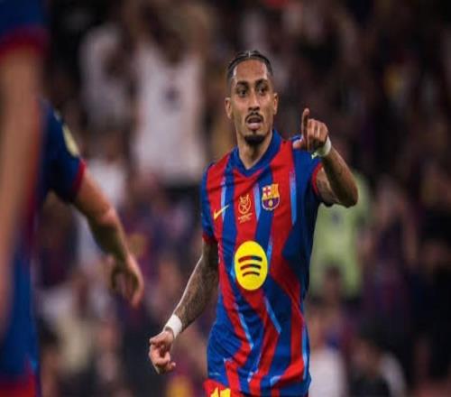 點射破門，拉菲尼亞近10次對陣馬競直接參與8粒進球