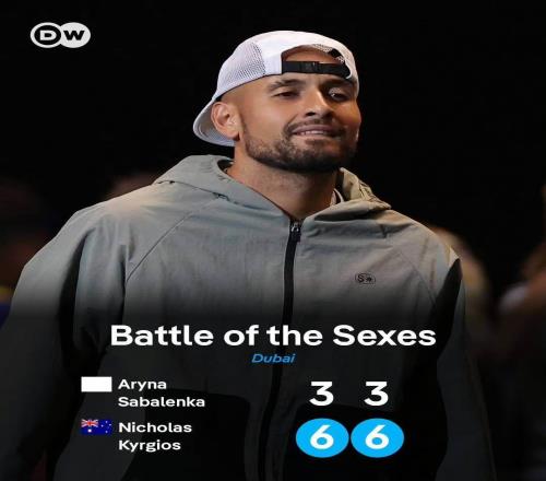 萨巴惨败输掉性别大战,网友笑称椰子特意控分男女网球是两项运动