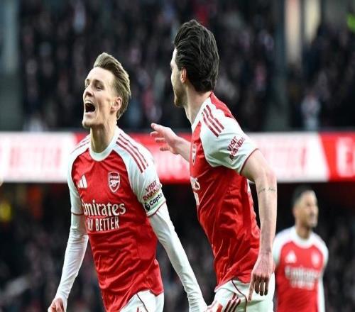 厄德高远射赛季首球,阿森纳21力克布莱顿,曼城榜首体验卡到期