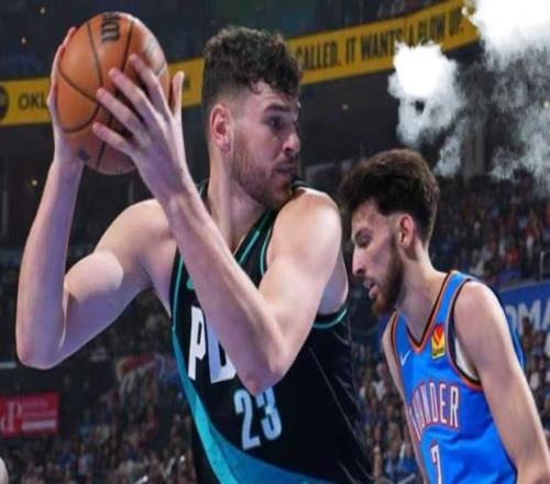 杨瀚森4中1亚历山大30+6,榜眼6封盖一人完爆开拓者,雷霆三连胜