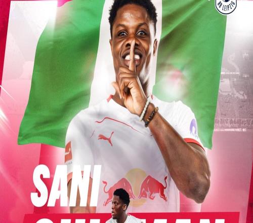 官方:莱比锡签下尼日利亚19岁边锋萨尼苏莱曼