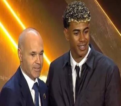 官方:亚马尔获得环球足球奖2025年西甲最佳U23球员奖