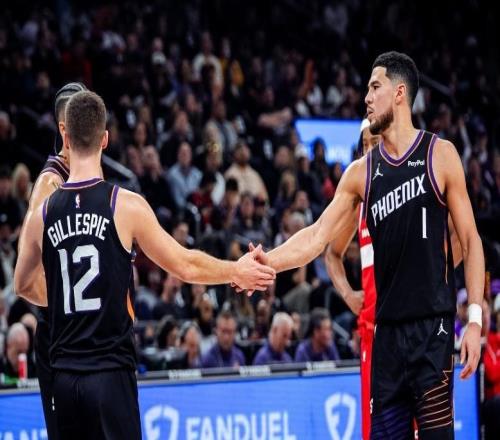 布克打铁17+3+8,米德尔顿8中1拖后腿,太阳双杀奇才11战豪取9胜