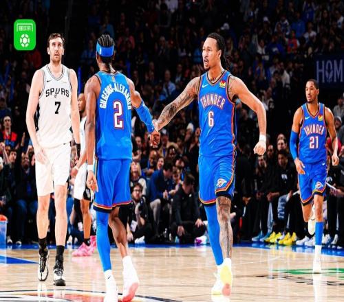 雷霆11998复仇马刺,亚历山大34+5+5,文班17分7板