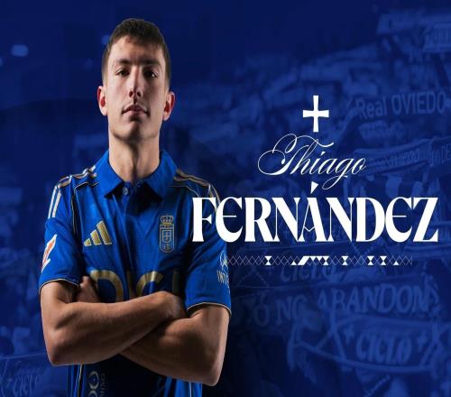 官方:黄潜21岁新援蒂亚戈费尔南德斯租借加盟皇家奥维耶多