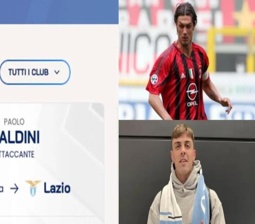 意甲官网将小马尔蒂尼的名字写成了保罗马尔蒂尼,现已更正