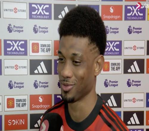 阿马德：没赢球我不开心，但我们还是接受这一分